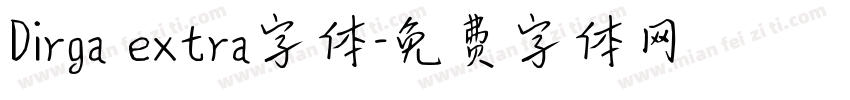 Dirga extra字体字体转换